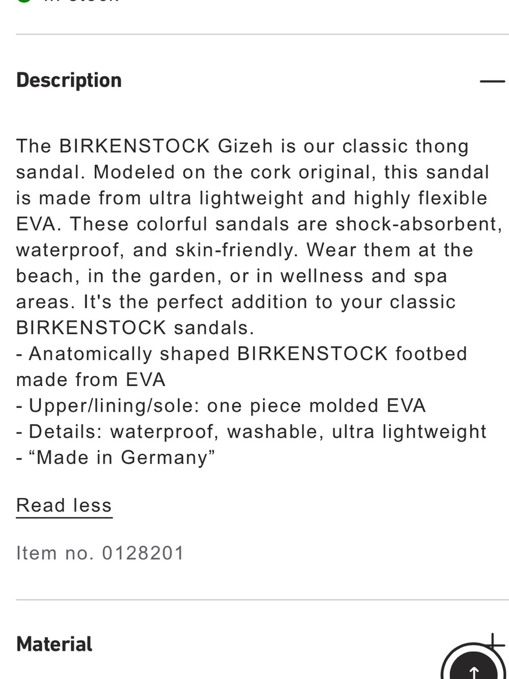 Birkenstock EVA Gizeh Essentials Sandal - Picture 10 of 10